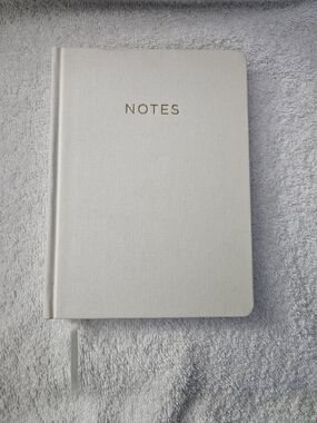 Threshold Cream Linen Journal 6x8 Hardcover 120 Sheets Lined Notebook